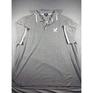 Ouku Men's Grey Short Sleeve Polo Size XXXL NWT